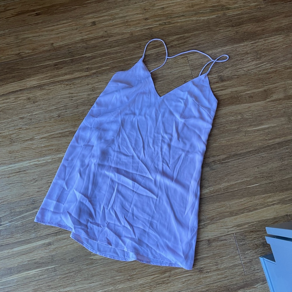 Superdown lavender slip dress
